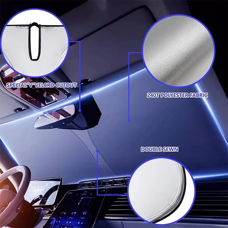 Car Sunshade UV Reflection Win - огляд і ціна Car Sunshade Windshield Umbrella Foldable