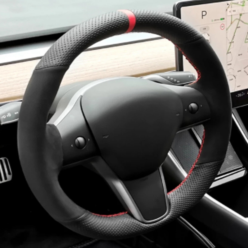 Hand-stitched Anti-Slip Carbon - огляд і ціна Car Steering Wheel Cover Anti Slip Breathable