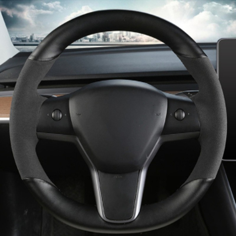 Hand-stitched Anti-Slip Carbon - огляд і ціна Car Steering Wheel Cover Anti Slip Breathable