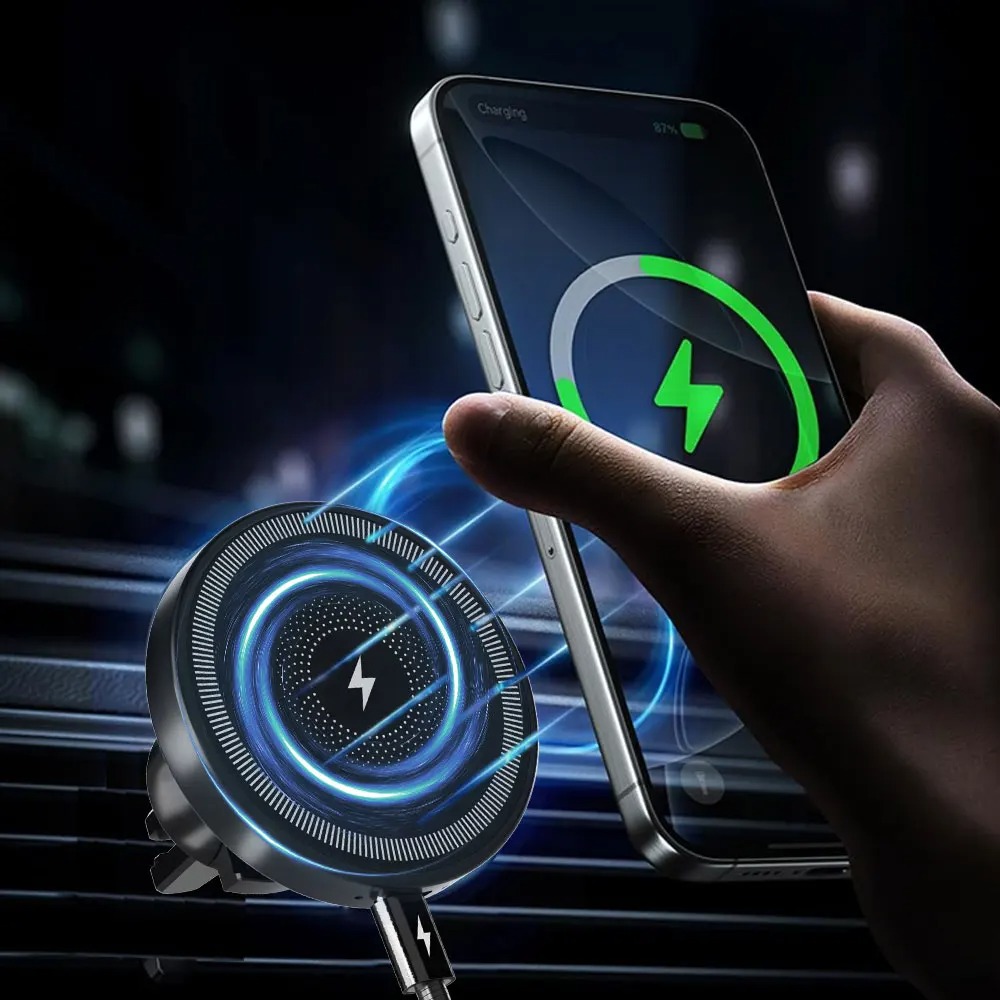 Magnetic Wireless Car Charger  - огляд і ціна Wireless Car Charger Mount Fast Charging
