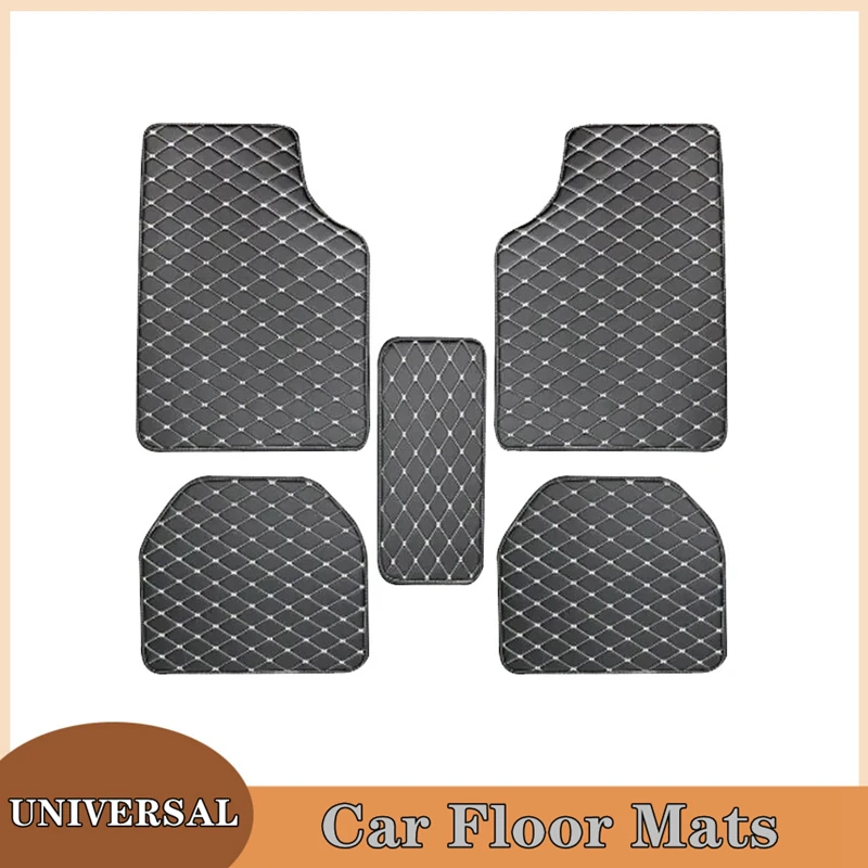 Car Floor Mats 5Pcs Universal  - огляд і ціна Car Floor Mats Universal Waterproof Leather