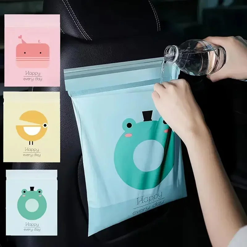 Car Trash Bag 15 Pcs Disposabl - огляд і ціна Waterproof Car Trash Can With Lid