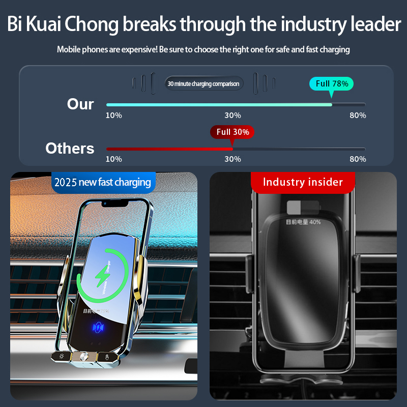 Car Wireless Charger Magnetic  - огляд і ціна Wireless Car Charger Mount Fast Charging