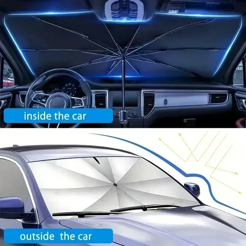 Car Sunshade Windshield Umbrel - огляд і ціна Car Sunshade Windshield Umbrella Foldable