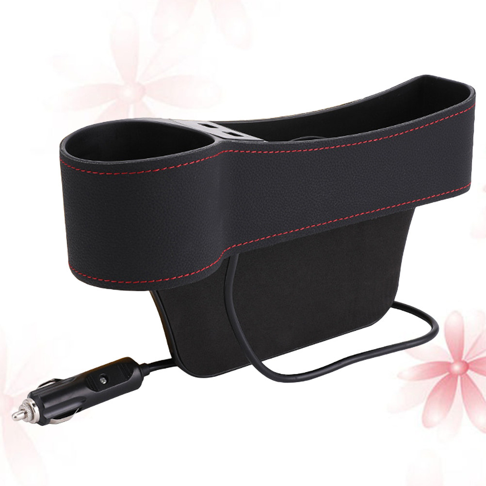 Car Seat Gap Storage Box Black - огляд і ціна Seat Gap Filler Organizer With Usb Charger