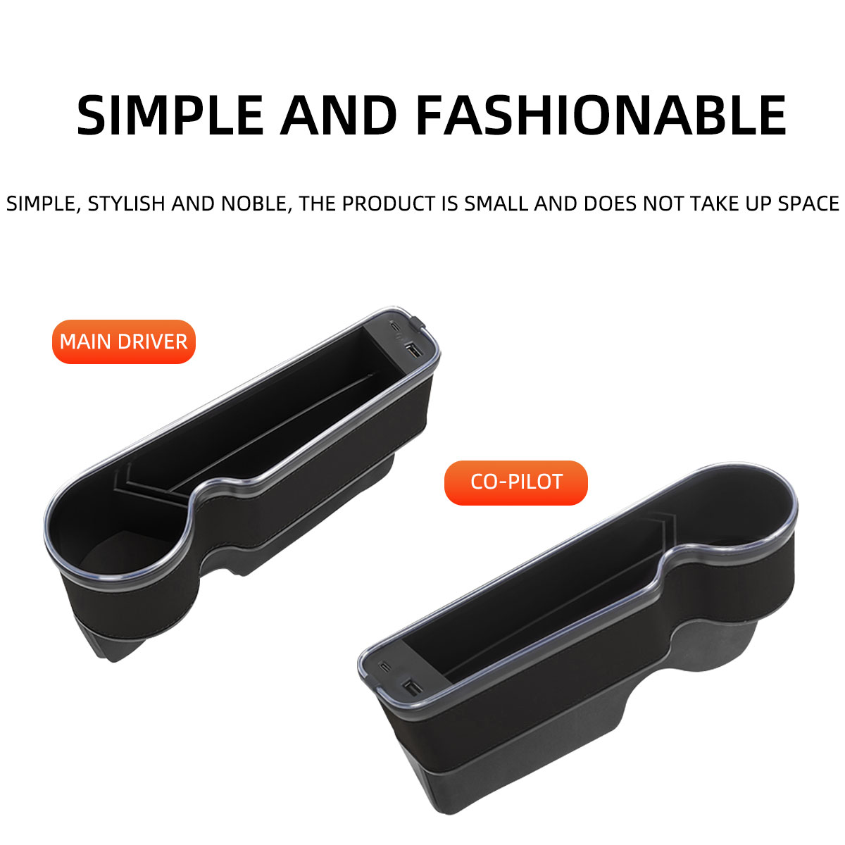 Car Seat Gap Filler Cup Holder - огляд і ціна Seat Gap Filler Organizer With Usb Charger