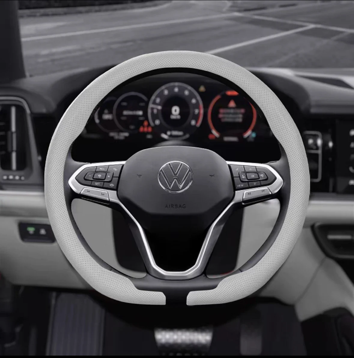 Compatible with Cupra Tavascan - огляд і ціна Car Steering Wheel Cover Anti Slip Breathable