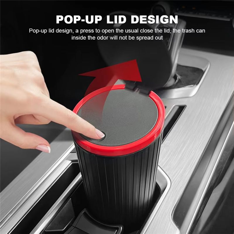 A60E-Press Type Car Trash Can  - огляд і ціна Waterproof Car Trash Can With Lid
