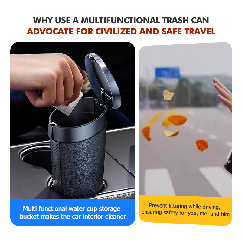 Car Trash Can Durable Waterpro - огляд і ціна Waterproof Car Trash Can With Lid