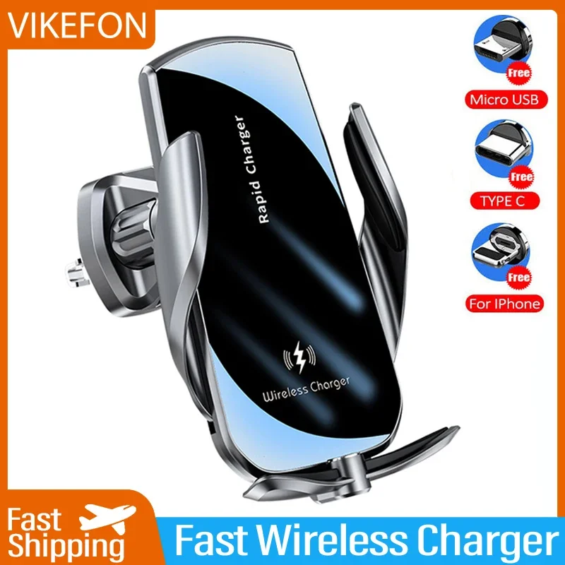 VIKEFON 30W Wireless Chargers  - огляд і ціна Wireless Car Charger Mount Fast Charging