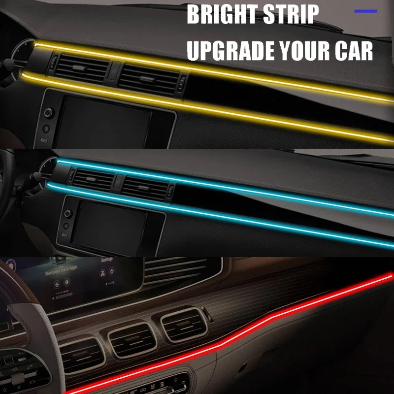 1/2/3/4/5M RGB Car Interior Am - огляд і ціна Led Ambient Interior Car Lights App Control