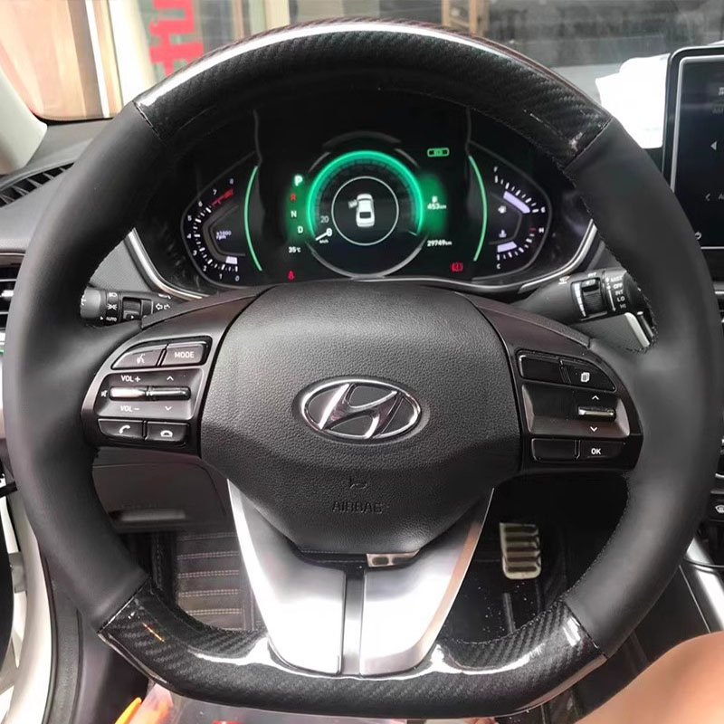 For Hyundai Elantra 4 2016-201 - огляд і ціна Car Steering Wheel Cover Anti Slip Breathable