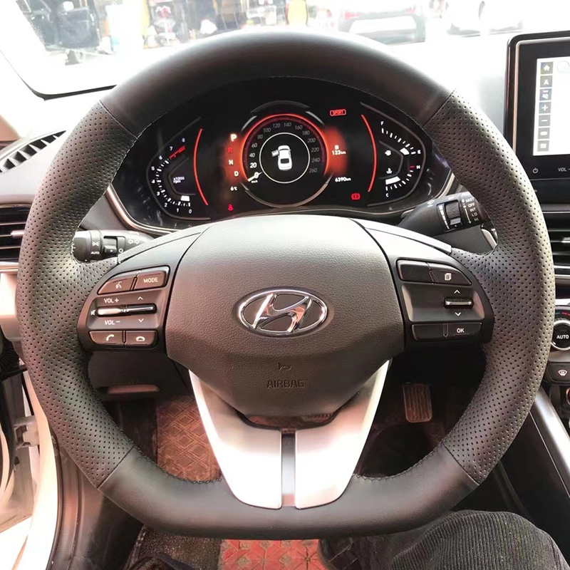 For Hyundai Elantra 4 2016-201 - огляд і ціна Car Steering Wheel Cover Anti Slip Breathable