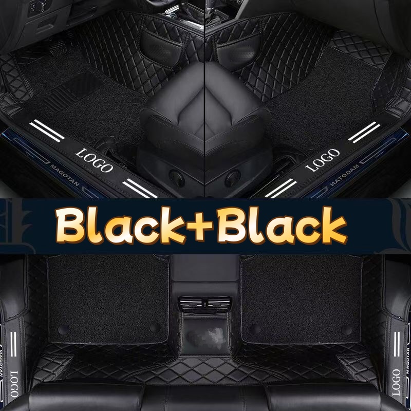 Luxury PVC Leather Full Covera - огляд і ціна Car Floor Mats Universal Waterproof Leather