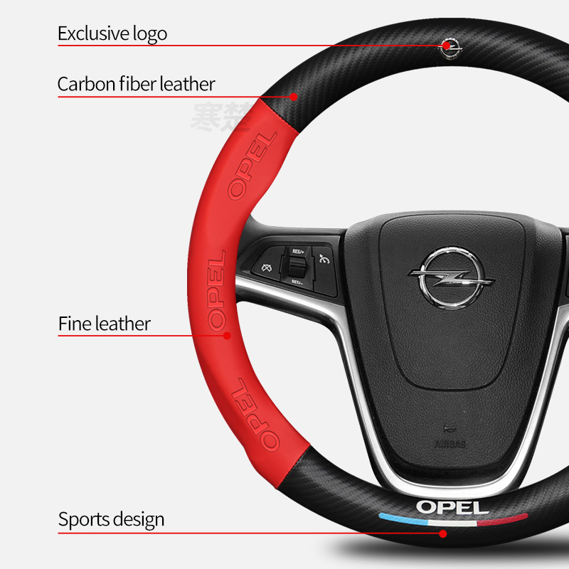 For Opel OPCline ASTRA CORSA I - огляд і ціна Car Steering Wheel Cover Anti Slip Breathable