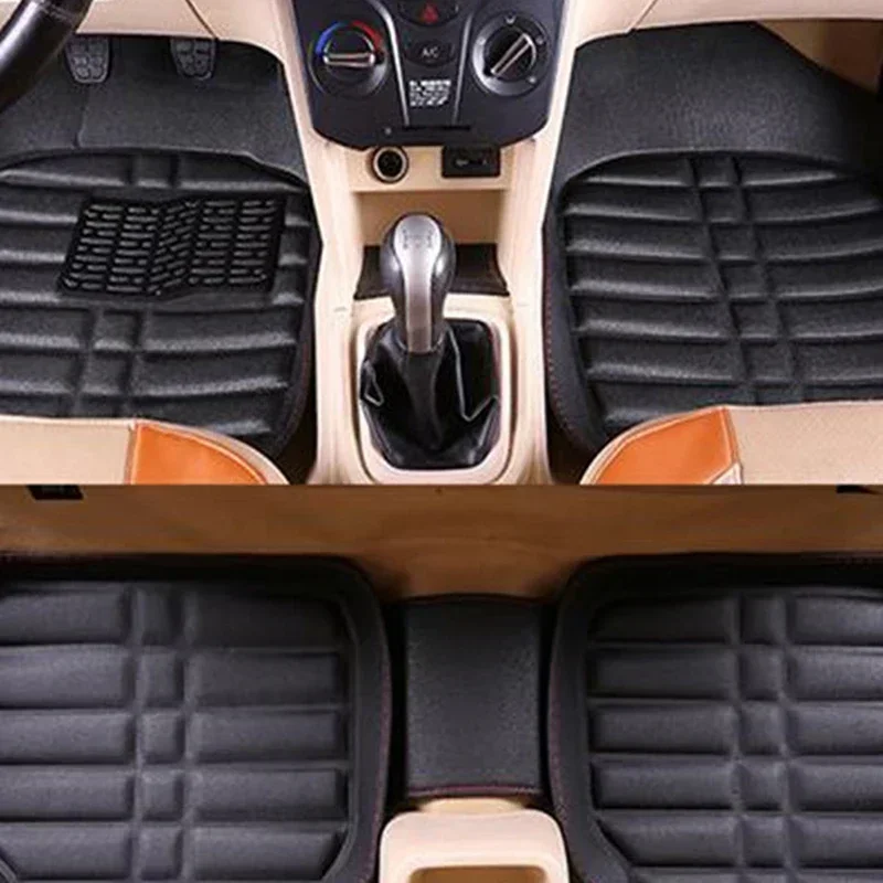 5pcs Premium Easy Clean Waterp - огляд і ціна Car Floor Mats Universal Waterproof Leather