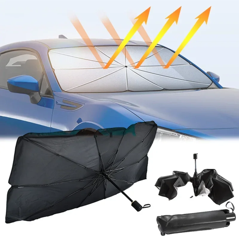 Car Windshield Sun Shade, Fold - огляд і ціна Car Sunshade Windshield Umbrella Foldable