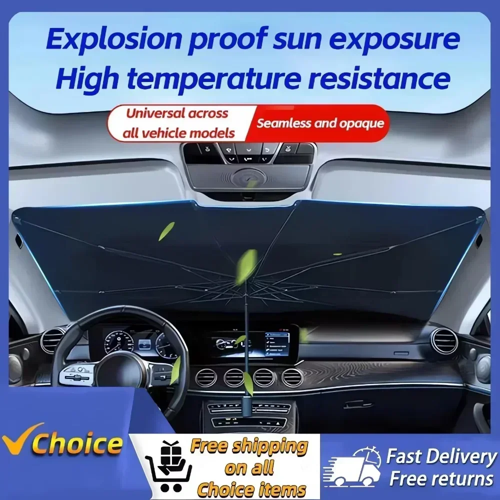 Car Windshield Sun Shade, Fold - огляд і ціна Car Sunshade Windshield Umbrella Foldable