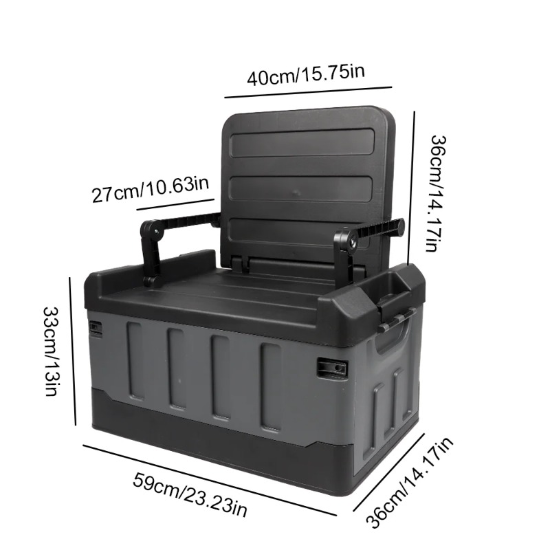 Large Foldable Storage Box Por - огляд і ціна Car Trunk Organizer Foldable Storage Box