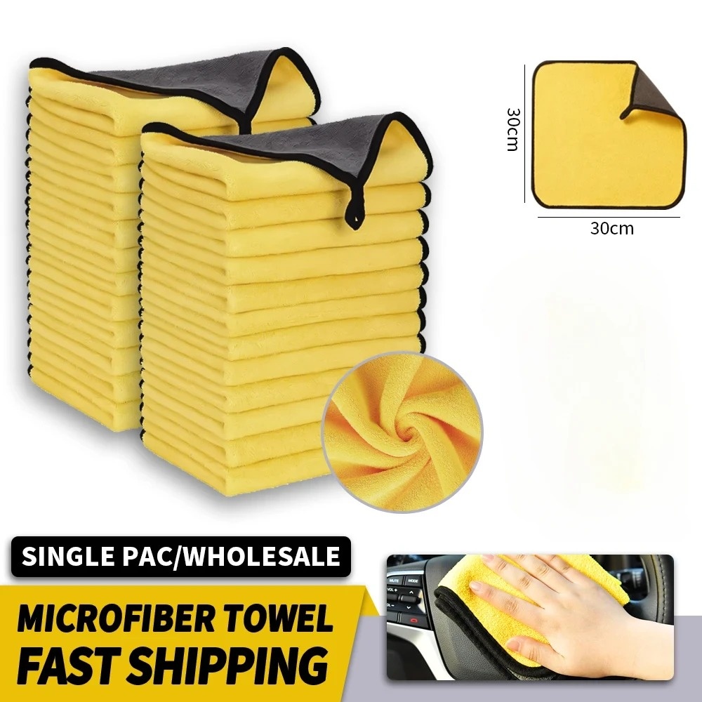 Wholesale Double Sides Car Mic - огляд і ціна Microfiber Car Drying Towel Super Absorbent