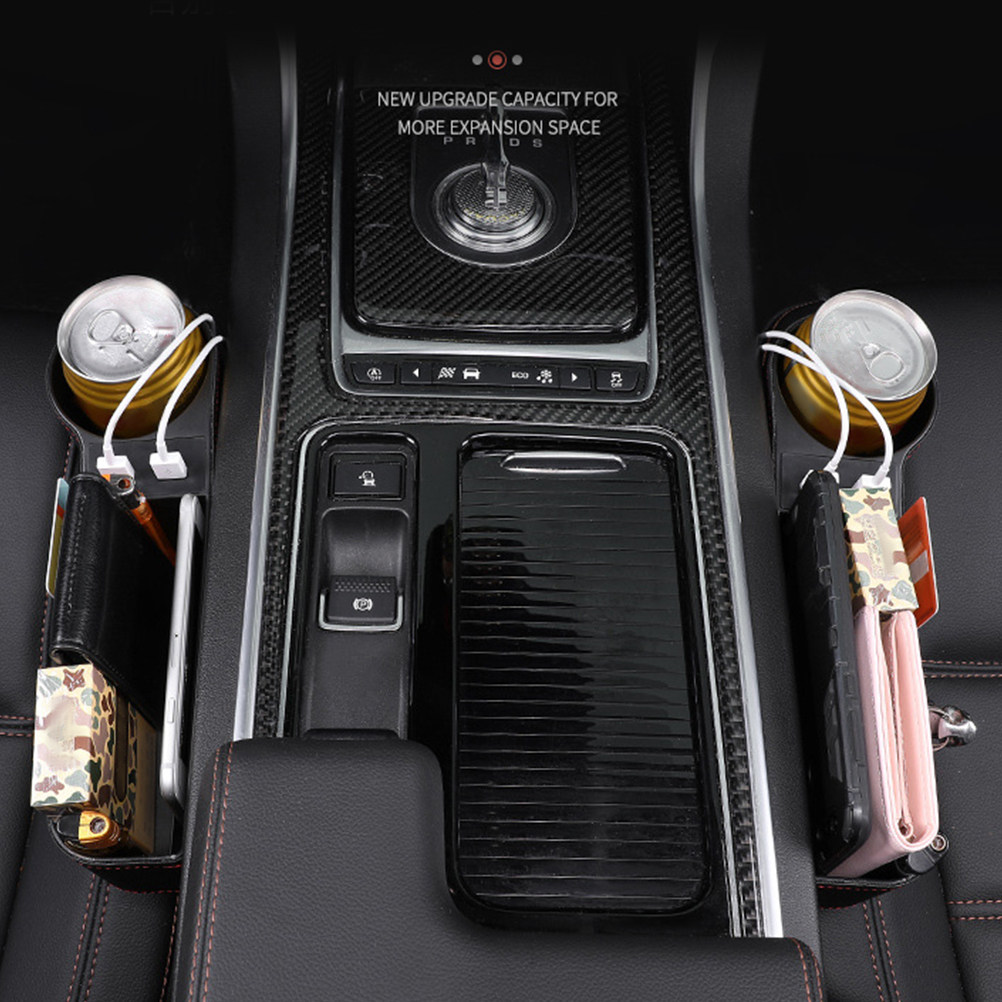 Car Seat Gap Storage Box Black - огляд і ціна Seat Gap Filler Organizer With Usb Charger