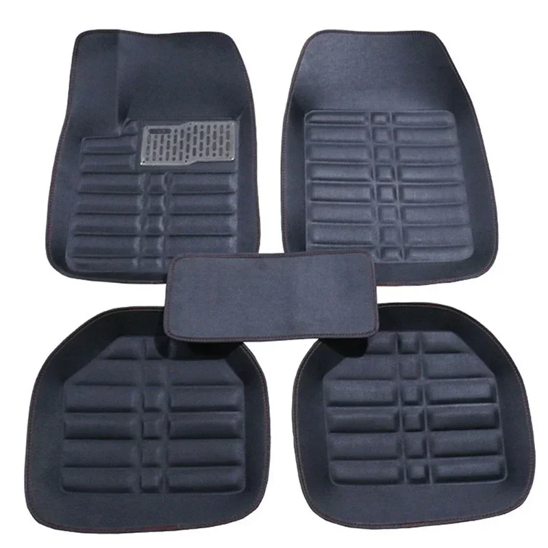 5pcs Premium Easy Clean Waterp - огляд і ціна Car Floor Mats Universal Waterproof Leather