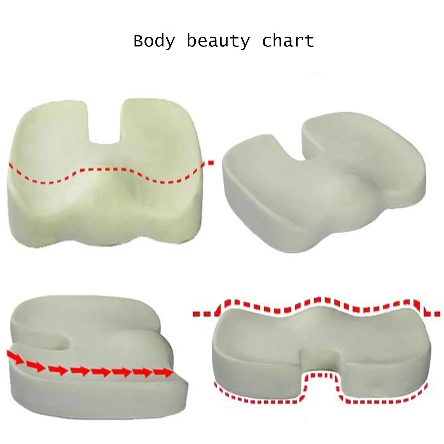 Seat Cushion Office Car Seat C - огляд і ціна Memory Foam Car Neck Pillow Lumbar Support