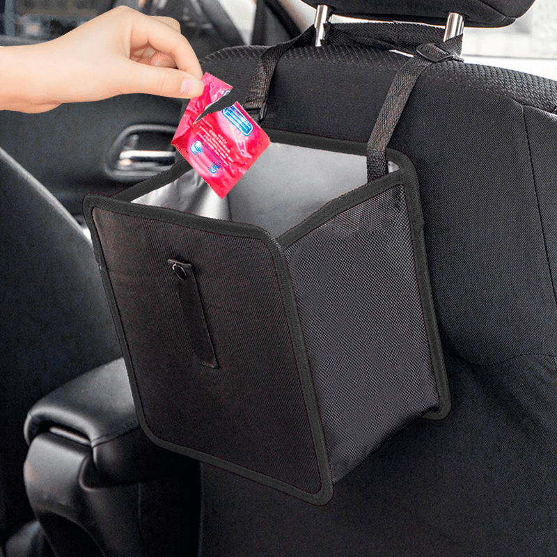 Car Trash Can Portable Garbage - огляд і ціна Waterproof Car Trash Can With Lid