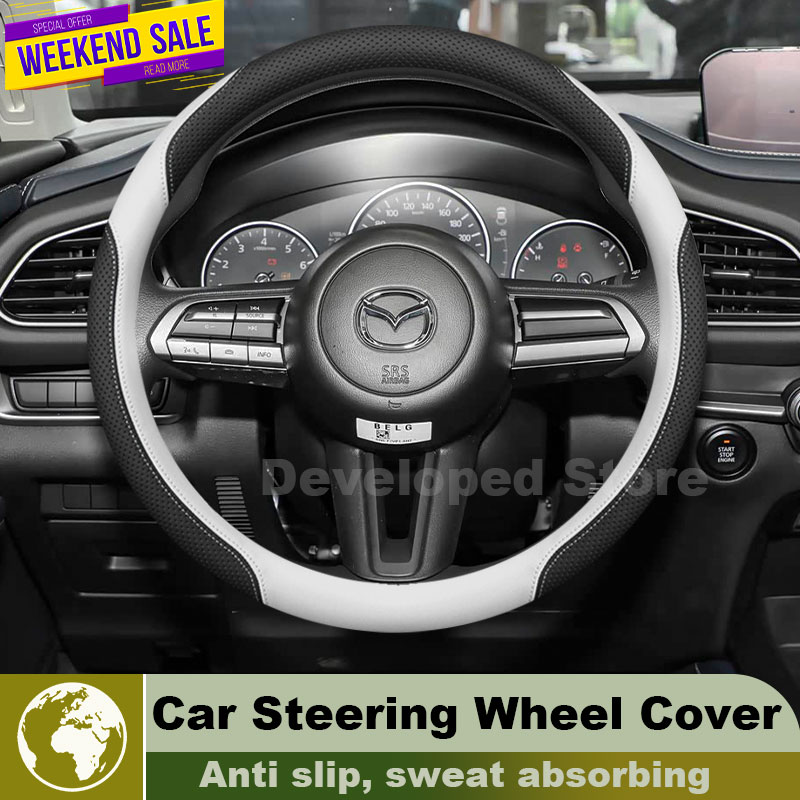 Leather Car Steering Wheel Cov - огляд і ціна Car Steering Wheel Cover Anti Slip Breathable
