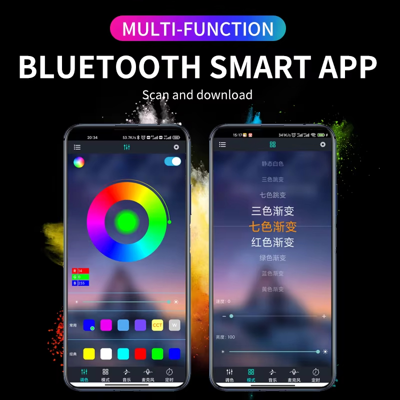RGB Backlight Remote App Music - огляд і ціна Led Ambient Interior Car Lights App Control