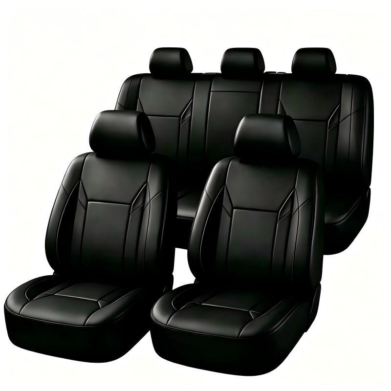 Universal Fit PU Leather Car S - огляд і ціна Leather Car Seat Covers Full Set Universal