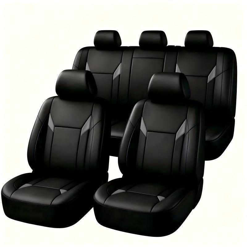 Universal Fit PU Leather Car S - огляд і ціна Leather Car Seat Covers Full Set Universal