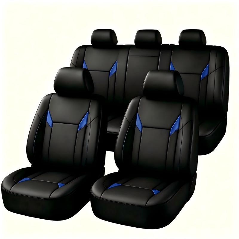 Universal Fit PU Leather Car S - огляд і ціна Leather Car Seat Covers Full Set Universal