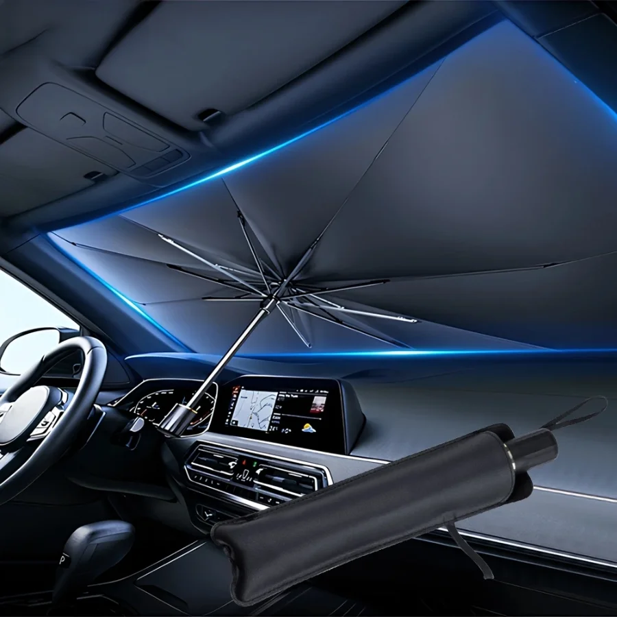 Multi Purpose Convenient Folda - огляд і ціна Car Sunshade Windshield Umbrella Foldable