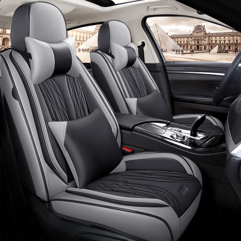 New Design Luxury Leather Car  - огляд і ціна Leather Car Seat Covers Full Set Universal