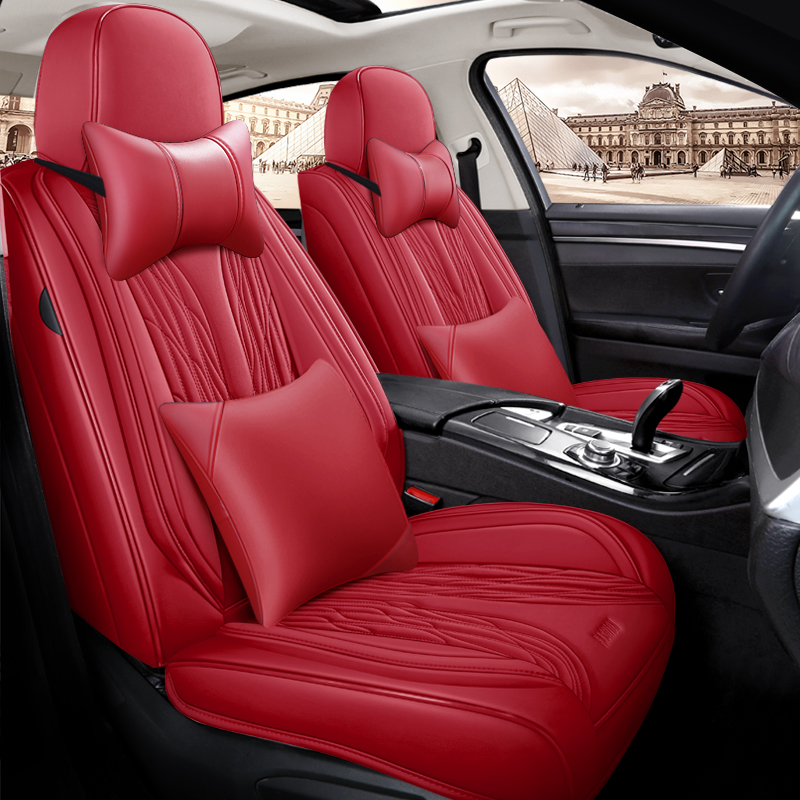 New Design Luxury Leather Car  - огляд і ціна Leather Car Seat Covers Full Set Universal