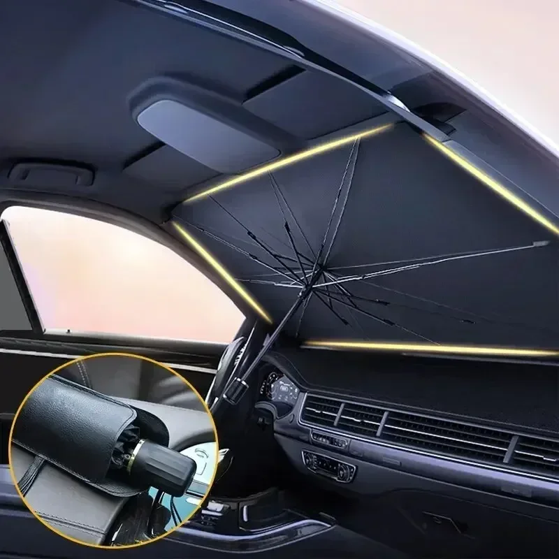 Multi Purpose Convenient Folda - огляд і ціна Car Sunshade Windshield Umbrella Foldable