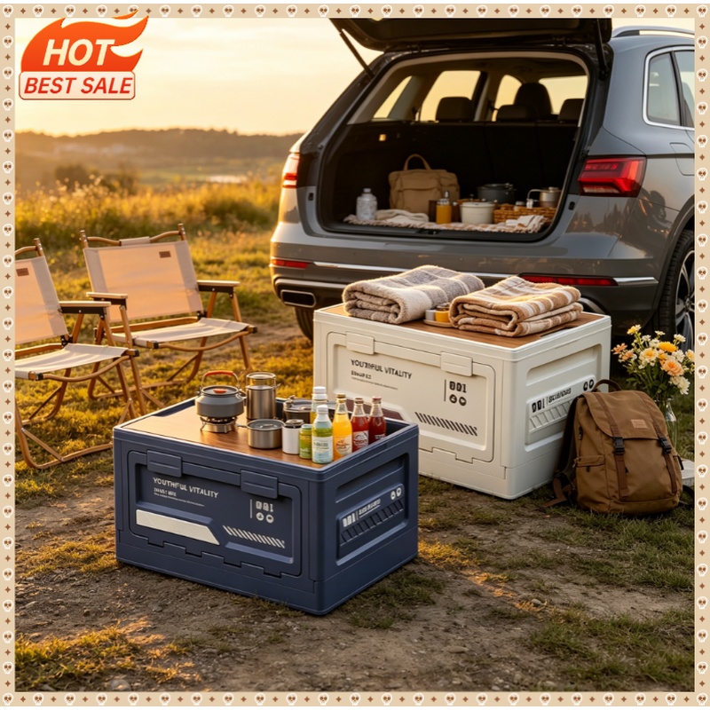 Outdoor Storage Box Camping Fo - огляд і ціна Car Trunk Organizer Foldable Storage Box