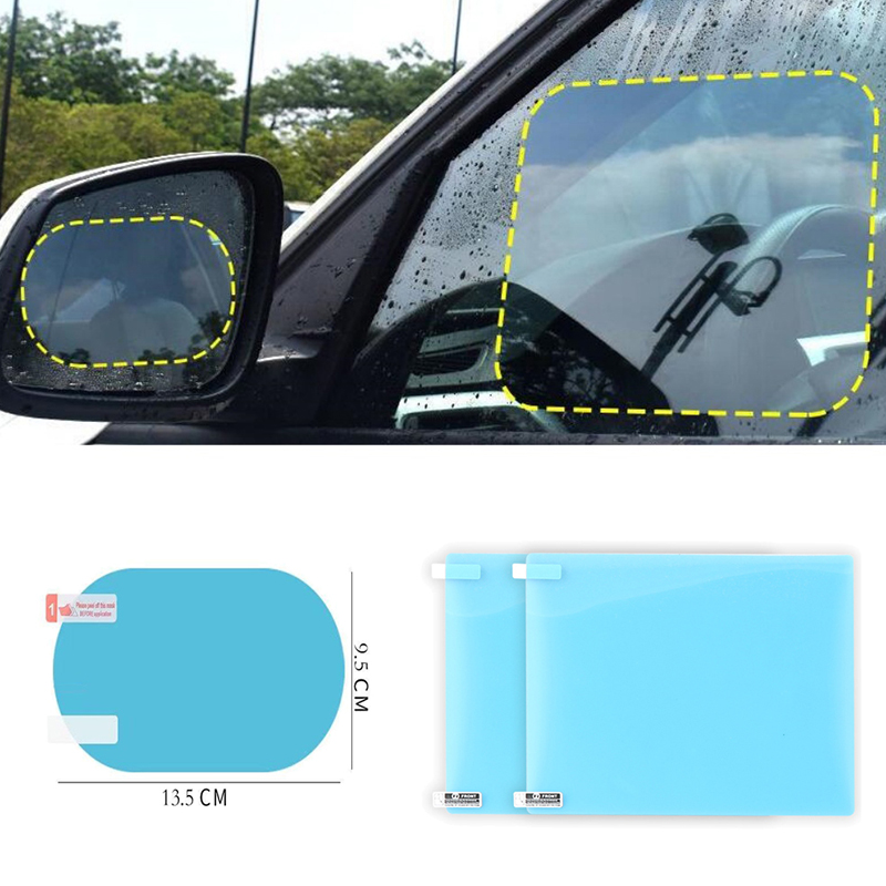 4Pcs Anti Fog Glare Rainproof  - огляд і ціна Anti Glare Car Rearview Mirror Film