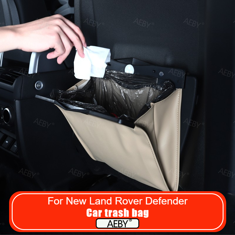 For New Land Rover Defender 90 - огляд і ціна Waterproof Car Trash Can With Lid