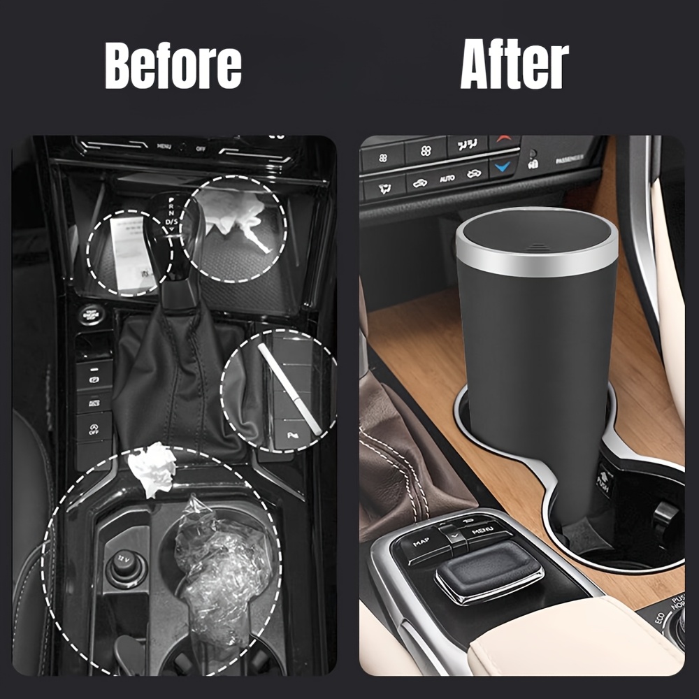 Compact Leakproof Mini Car Tra - огляд і ціна Waterproof Car Trash Can With Lid