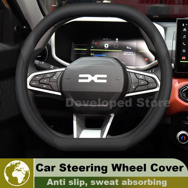 Leather Car Steering Wheel Cov - огляд і ціна Car Steering Wheel Cover Anti Slip Breathable