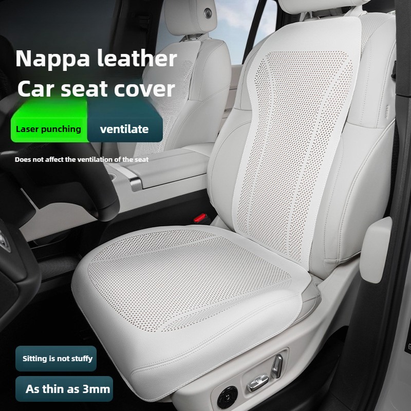 Breathable Nappa Leather Car S - огляд і ціна Leather Car Seat Covers Full Set Universal