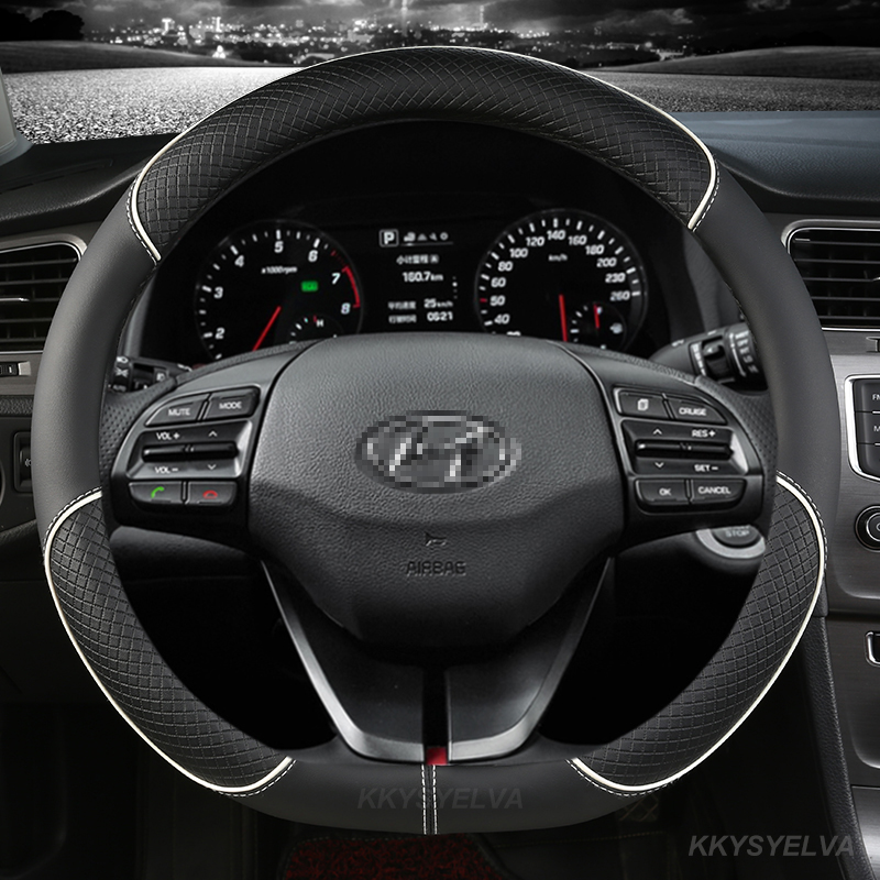 Microfiber Leather Car Steerin - огляд і ціна Car Steering Wheel Cover Anti Slip Breathable