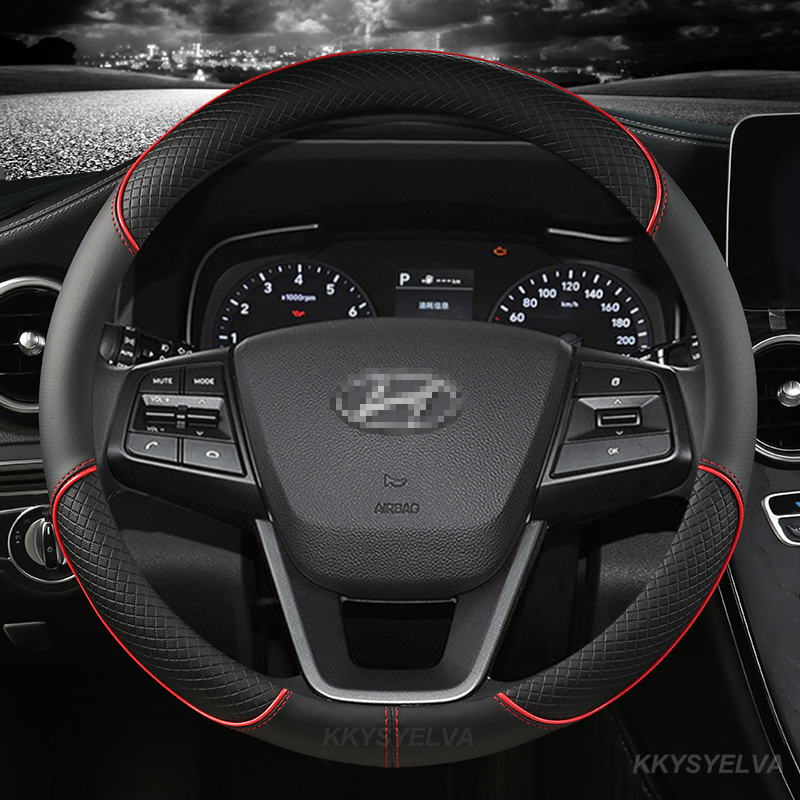 Microfiber Leather Car Steerin - огляд і ціна Car Steering Wheel Cover Anti Slip Breathable