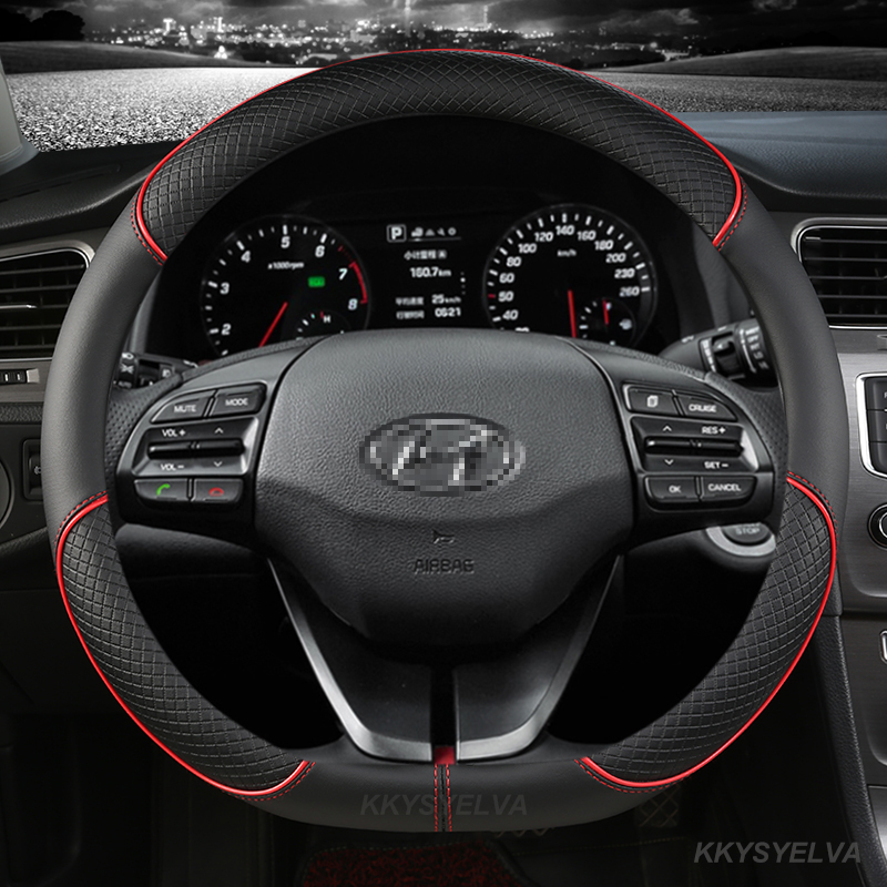 Microfiber Leather Car Steerin - огляд і ціна Car Steering Wheel Cover Anti Slip Breathable