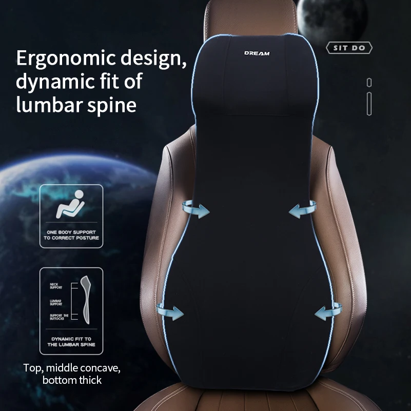 Integrated Car Lumbar Support  - огляд і ціна Memory Foam Car Neck Pillow Lumbar Support