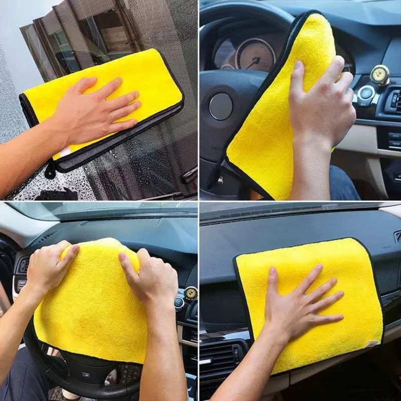 1-20pcs Thicken Microfiber Clo - огляд і ціна Microfiber Car Drying Towel Super Absorbent