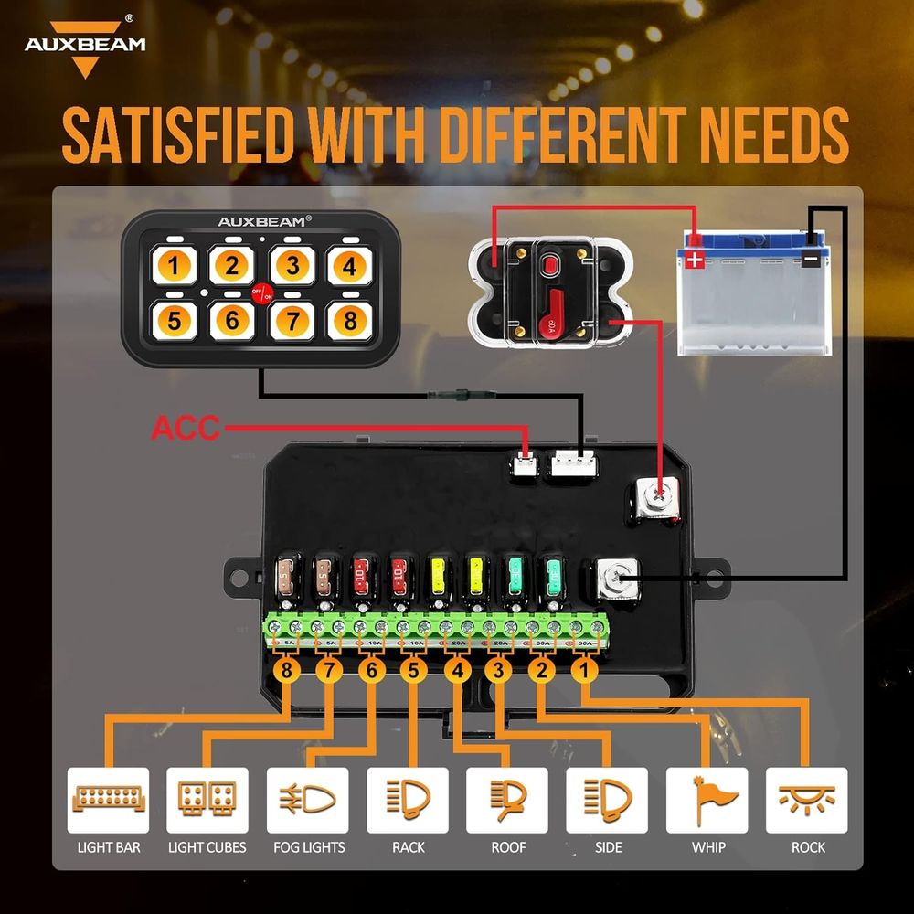 8 Gang Switch Panel BA80 Autom - огляд і ціна Car Electronics