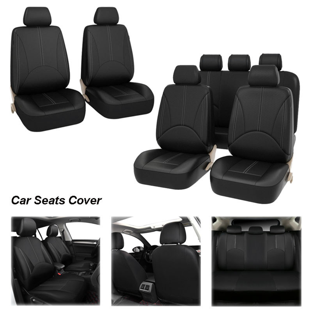 Four Seasons PU Leather Car Se - огляд і ціна Leather Car Seat Covers Full Set Universal
